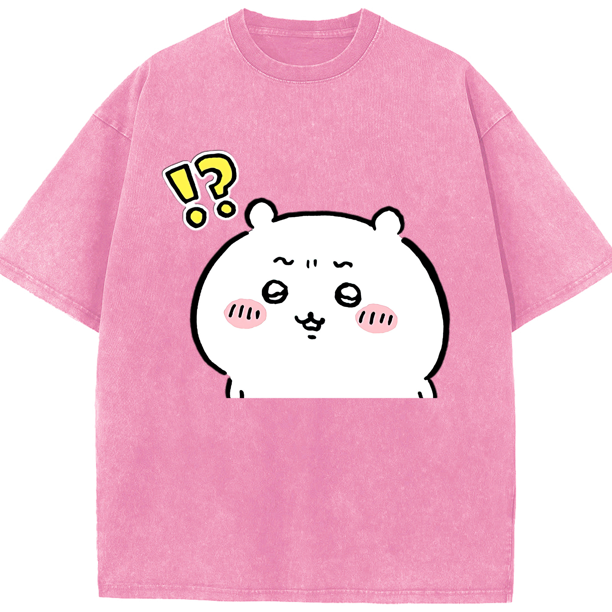 （画像用） ちいかわ ちいかわ Chii-kawa chiikawa 綿100% ヴィンテージ風 半袖Tシャツ（フロントプリント）